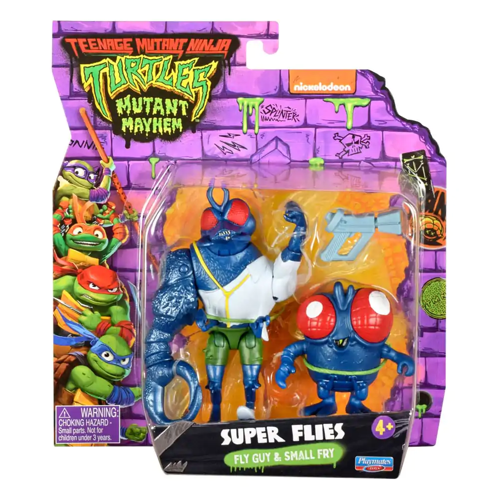 Teenage Mutant Ninja Turtles: Mutant Mayhem akcijske figurice Super Fly & Toddler Super Fly 11 cm fotografija izdelka