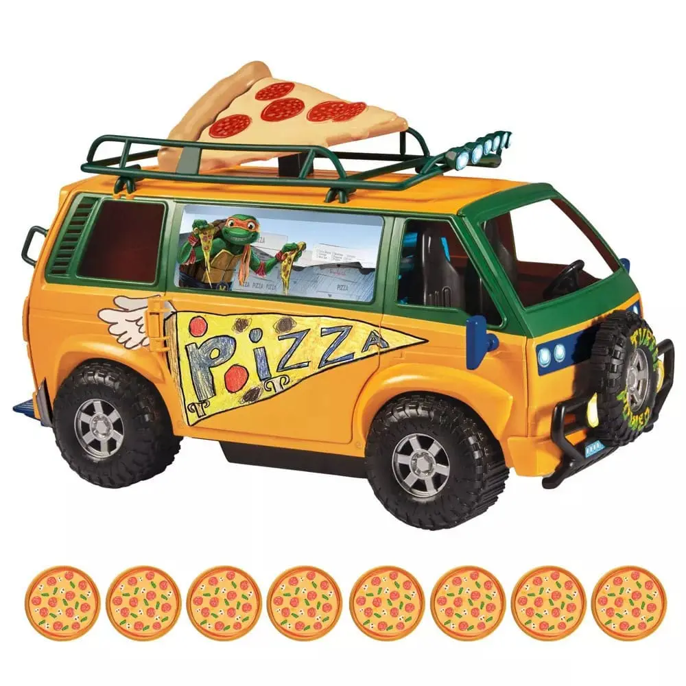 Teenage Mutant Ninja Turtles: Mutant Mayhem Vozilo Pizza kombi 20 cm fotografija izdelka