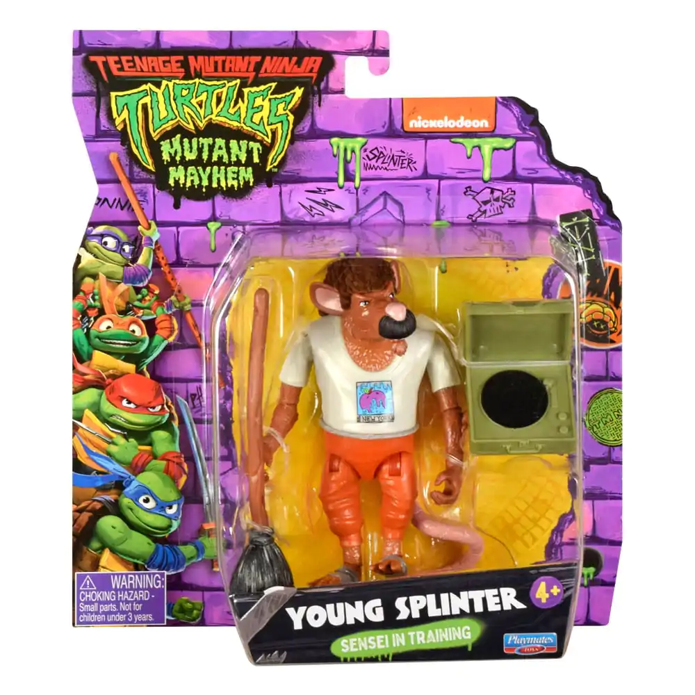 Teenage Mutant Ninja Turtles: Mutant Mayhem akcijska figura Young Splinter 11 cm fotografija izdelka