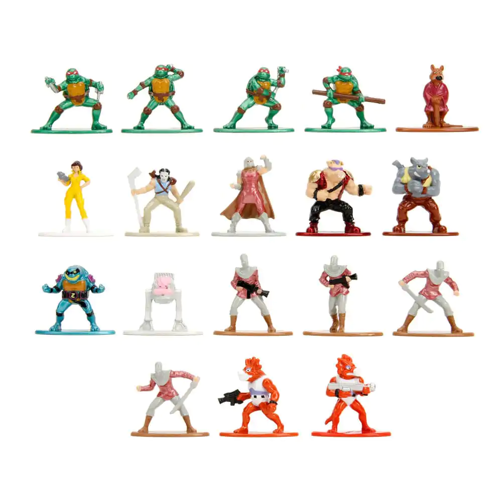 Teenage Mutant Ninja Turtles Nano Metalfigs Diecast Mini Figure 18-Pack Wave 2 4 cm – set 18 mini figuric, izdelanih po metodi tlačnega litja fotografija izdelka