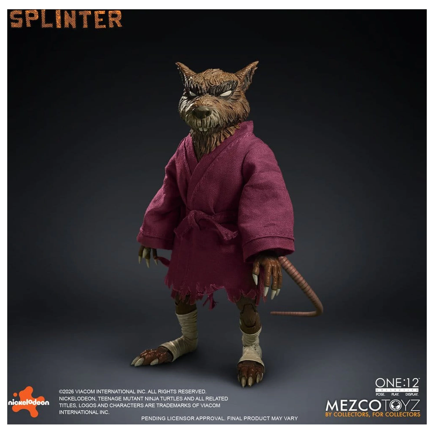 Teenage Mutant Ninja Turtles One:12 Collective Akcijska figura 1/12 Splinter 17 cm fotografija izdelka