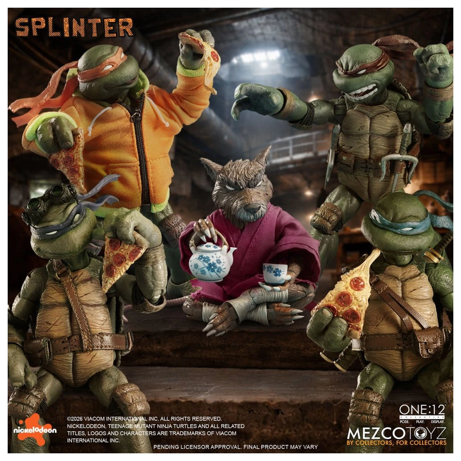 Teenage Mutant Ninja Turtles One:12 Collective Akcijska figura 1/12 Splinter 17 cm fotografija izdelka