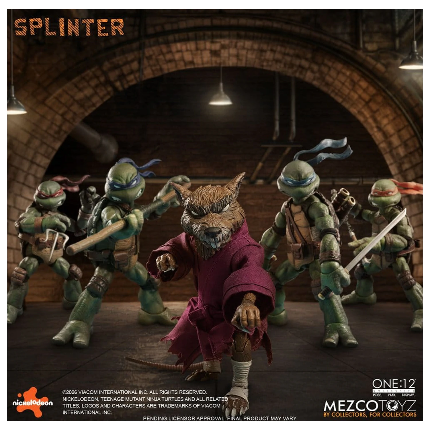 Teenage Mutant Ninja Turtles One:12 Collective Akcijska figura 1/12 Splinter 17 cm fotografija izdelka