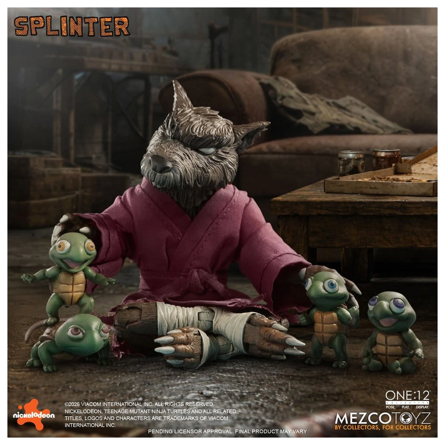 Teenage Mutant Ninja Turtles One:12 Collective Akcijska figura 1/12 Splinter 17 cm fotografija izdelka