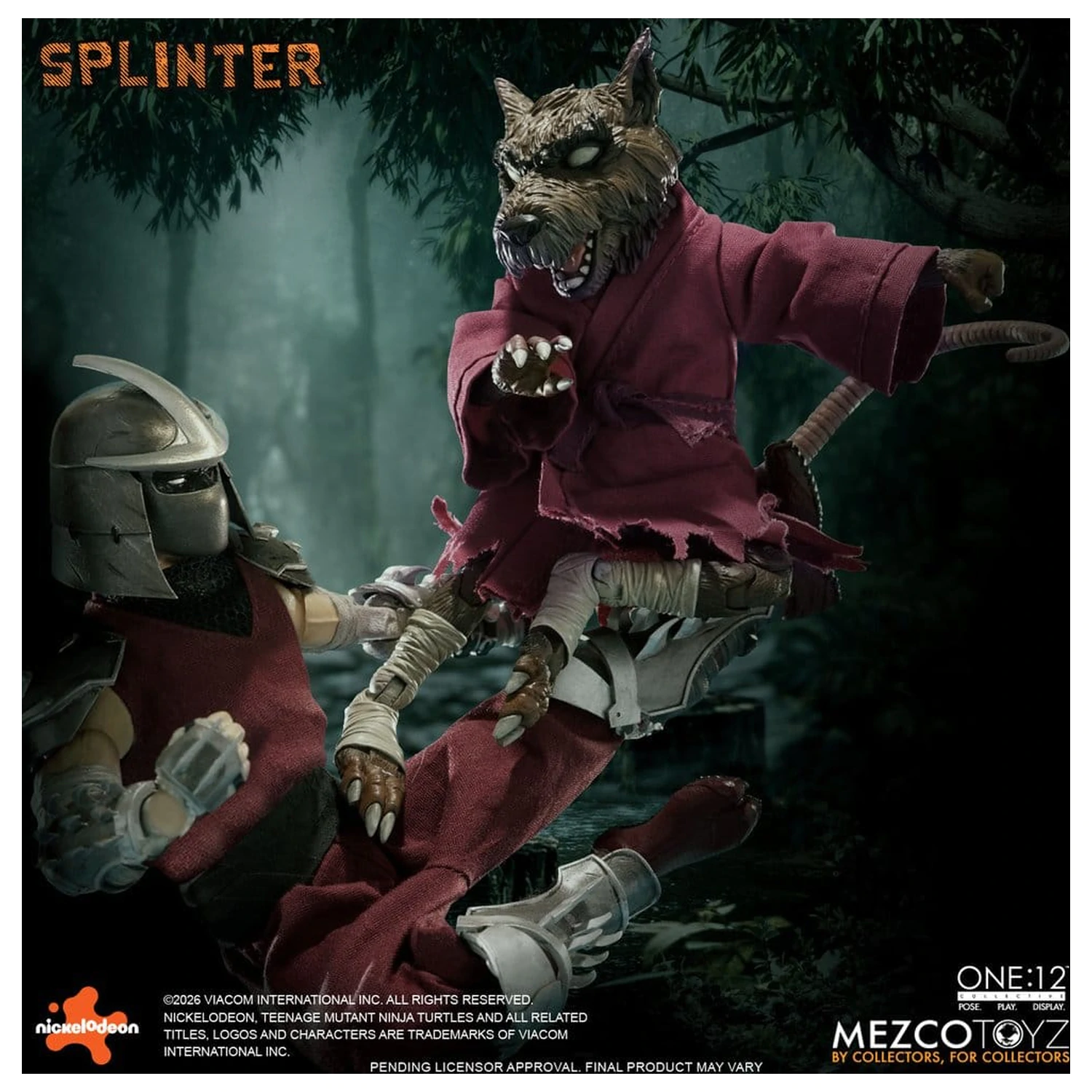 Teenage Mutant Ninja Turtles One:12 Collective Akcijska figura 1/12 Splinter 17 cm fotografija izdelka