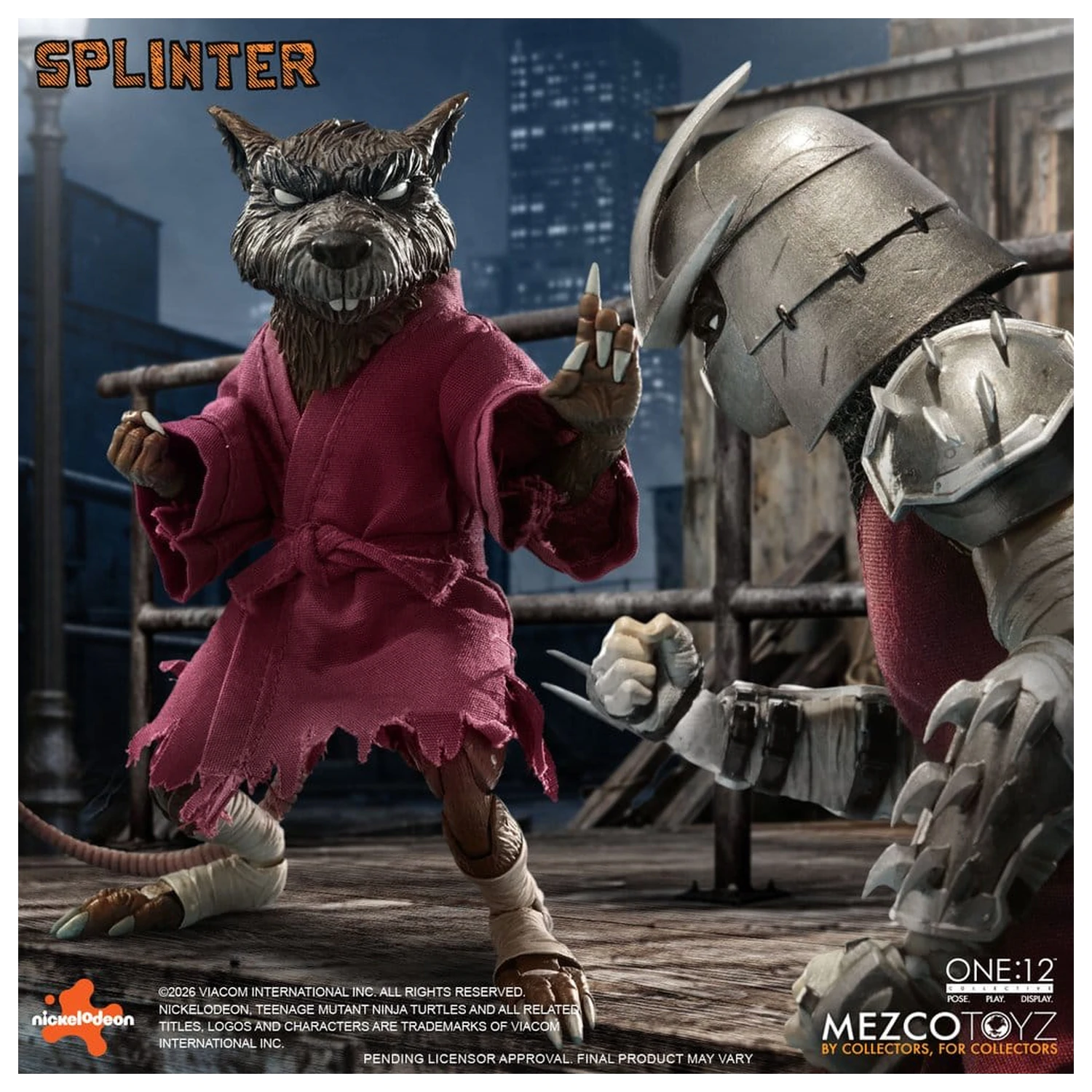 Teenage Mutant Ninja Turtles One:12 Collective Akcijska figura 1/12 Splinter 17 cm fotografija izdelka