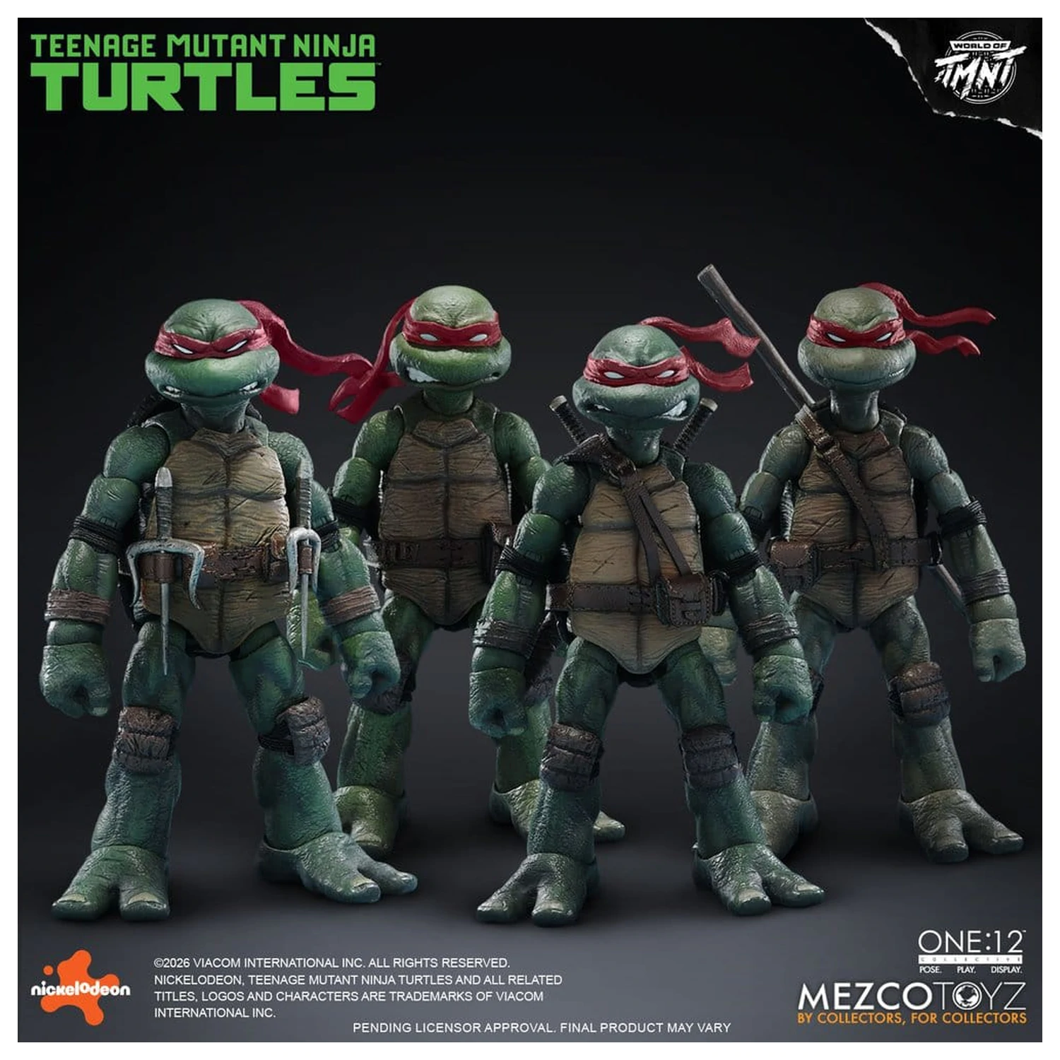 Teenage Mutant Ninja Turtles One:12 Collective akcijske figure 1/12 v škatli, komplet, 17 cm fotografija izdelka