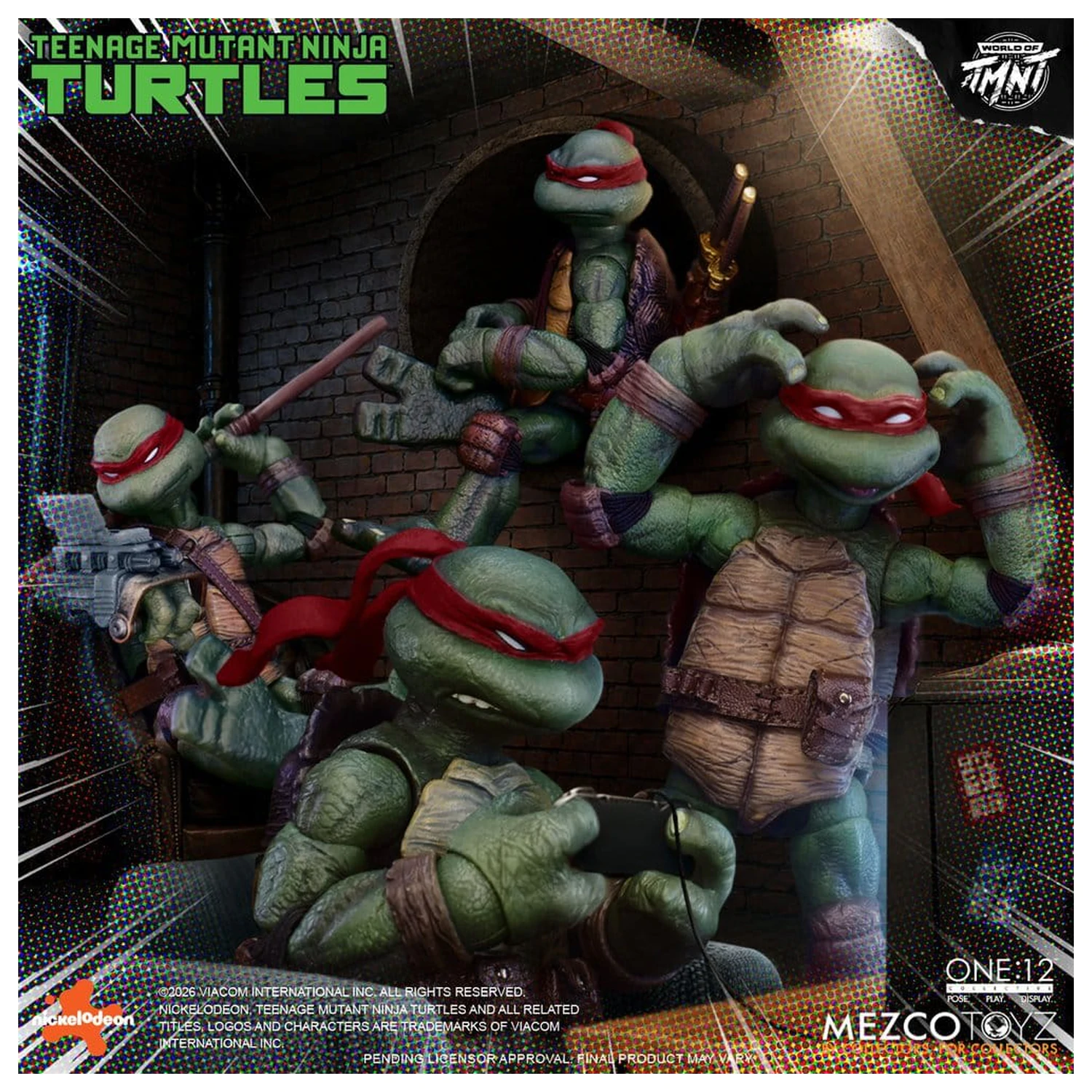 Teenage Mutant Ninja Turtles One:12 Collective akcijske figure 1/12 v škatli, komplet, 17 cm fotografija izdelka