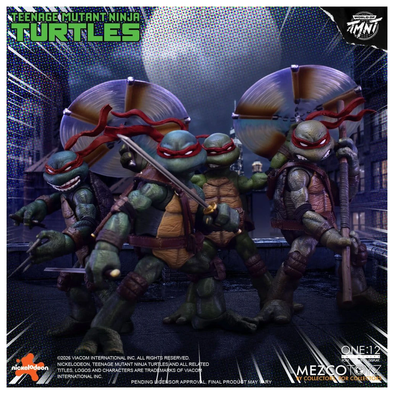 Teenage Mutant Ninja Turtles One:12 Collective akcijske figure 1/12 v škatli, komplet, 17 cm fotografija izdelka
