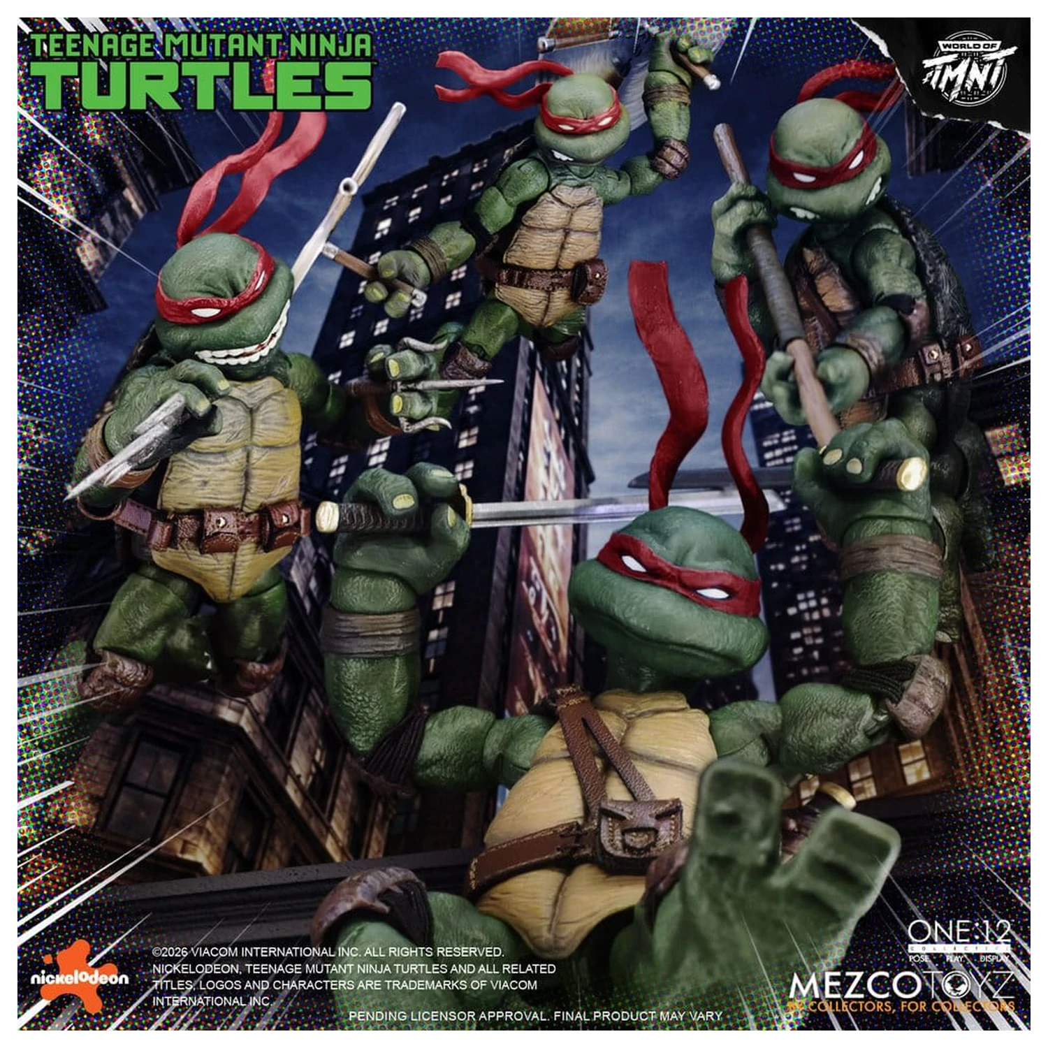 Teenage Mutant Ninja Turtles One:12 Collective akcijske figure 1/12 v škatli, komplet, 17 cm fotografija izdelka