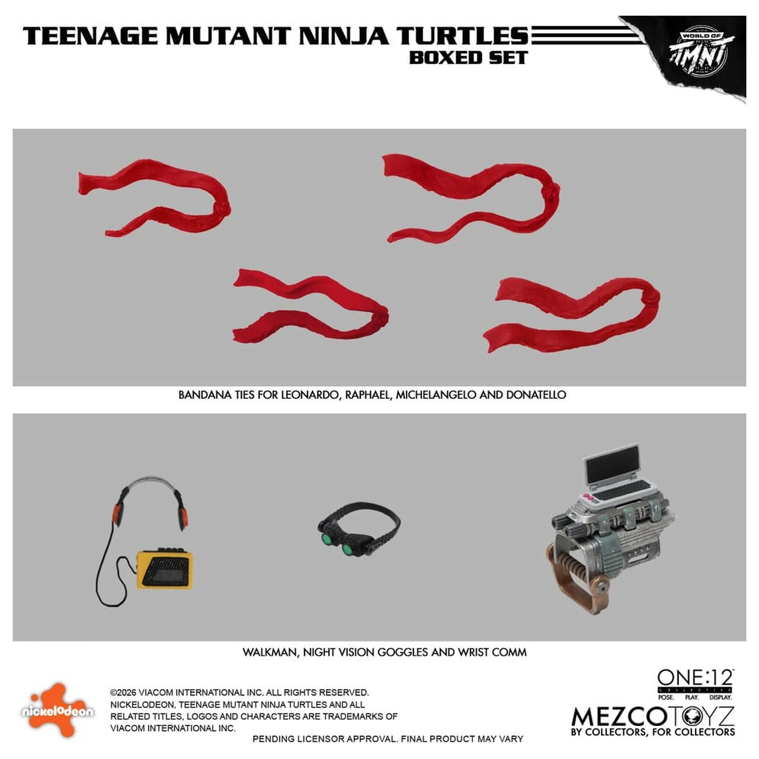 Teenage Mutant Ninja Turtles One:12 Collective akcijske figure 1/12 v škatli, komplet, 17 cm fotografija izdelka