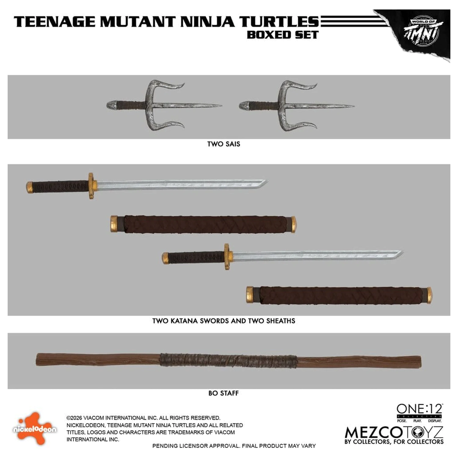 Teenage Mutant Ninja Turtles One:12 Collective akcijske figure 1/12 v škatli, komplet, 17 cm fotografija izdelka