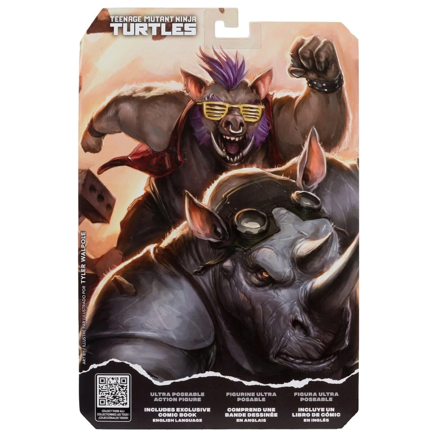 Teenage Mutant Ninja Turtles Page Punchers akcijska figura Bebop 16 cm fotografija izdelka