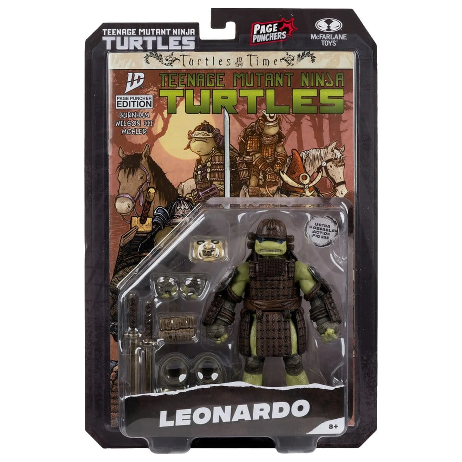 Teenage Mutant Ninja Turtles Page Punchers akcijska figura Leonardo (Turtles in Time) 13 cm fotografija izdelka