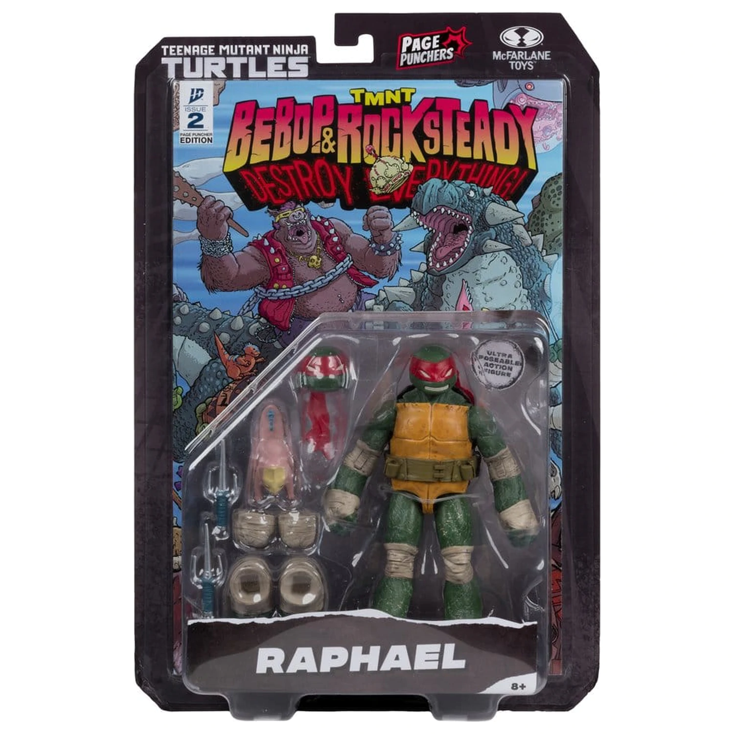 Teenage Mutant Ninja Turtles Page Punchers akcijska figura Raphael 13 cm fotografija izdelka