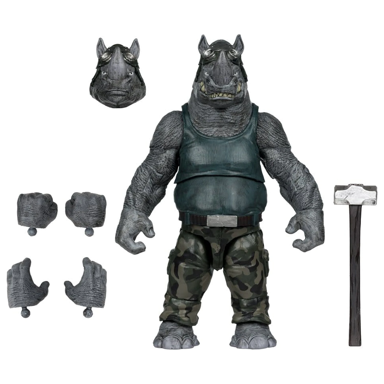Teenage Mutant Ninja Turtles Page Punchers figurica Rocksteady 17 cm fotografija izdelka