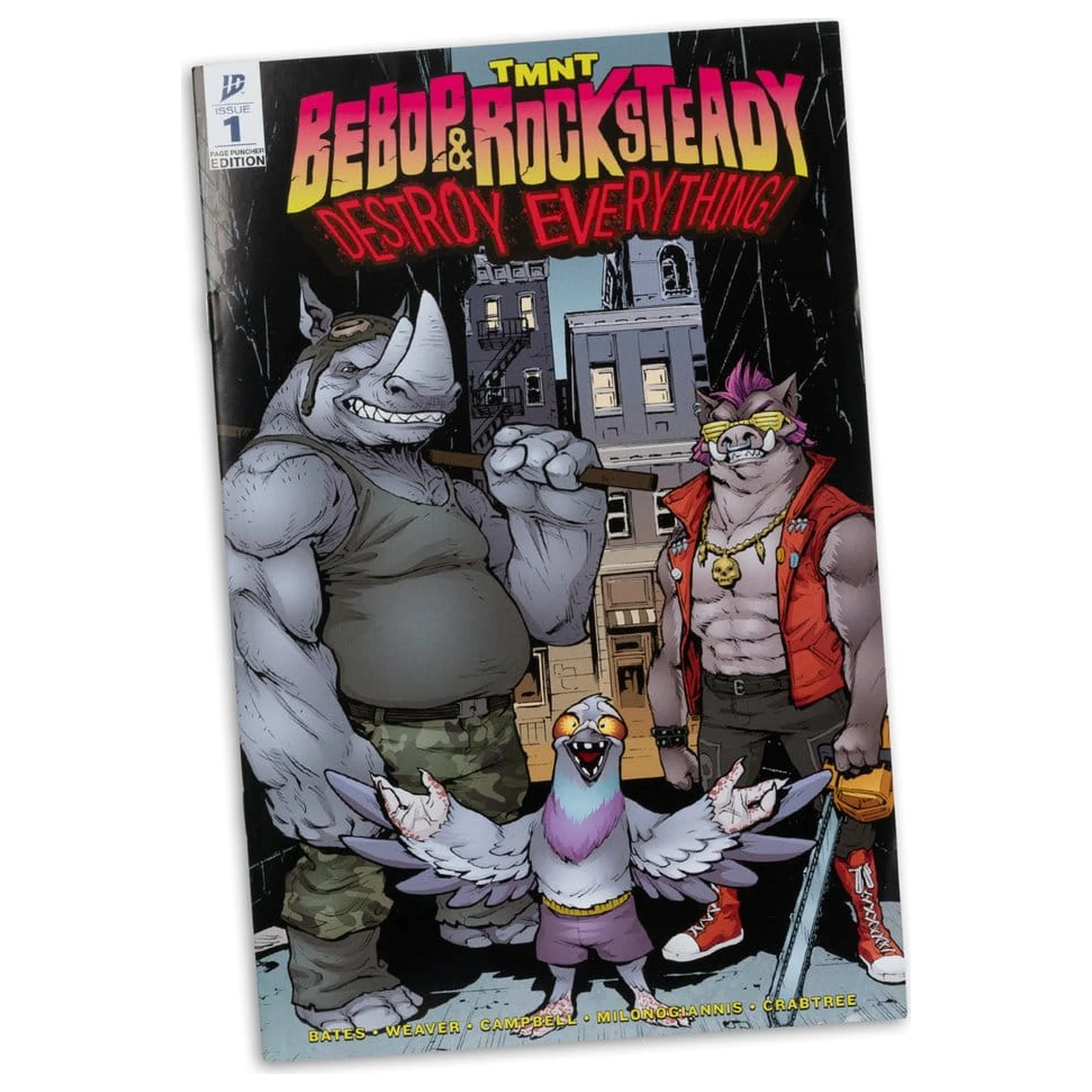 Teenage Mutant Ninja Turtles Page Punchers figurica Rocksteady 17 cm fotografija izdelka