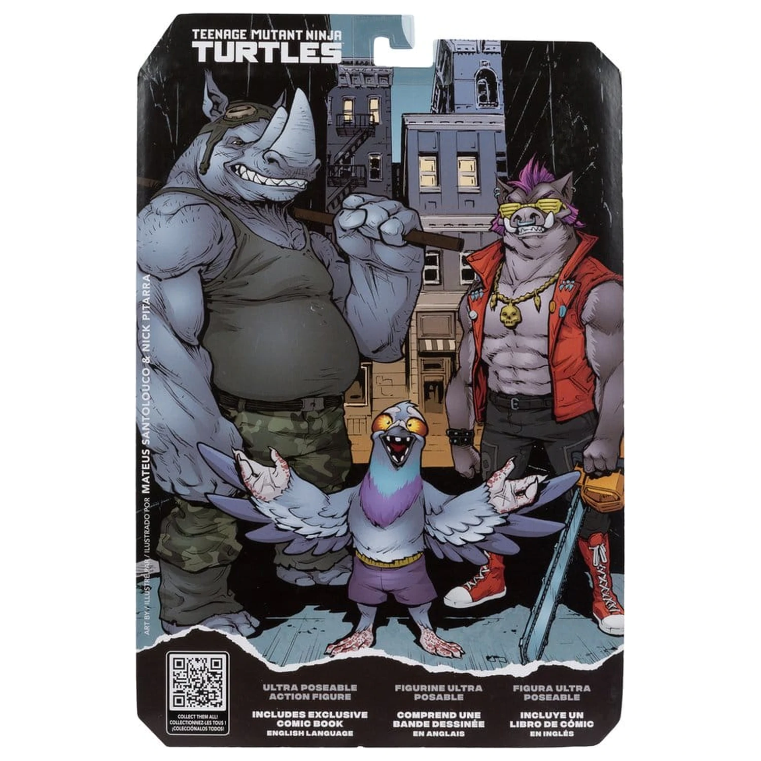 Teenage Mutant Ninja Turtles Page Punchers figurica Rocksteady 17 cm fotografija izdelka