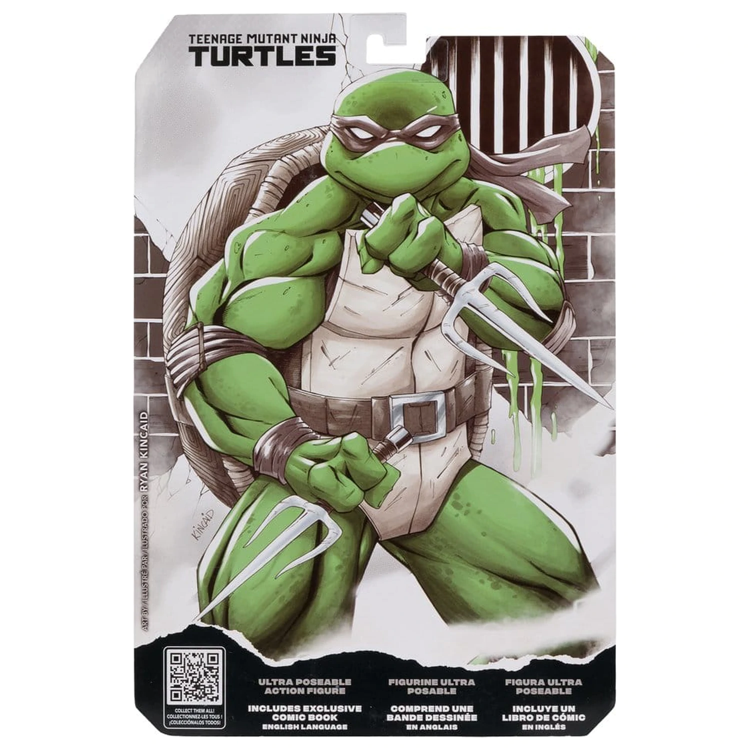 Teenage Mutant Ninja Turtles Page Punchers akcijska figura (črno bela in zelena) (Red Platinum Edition) 13 cm fotografija izdelka