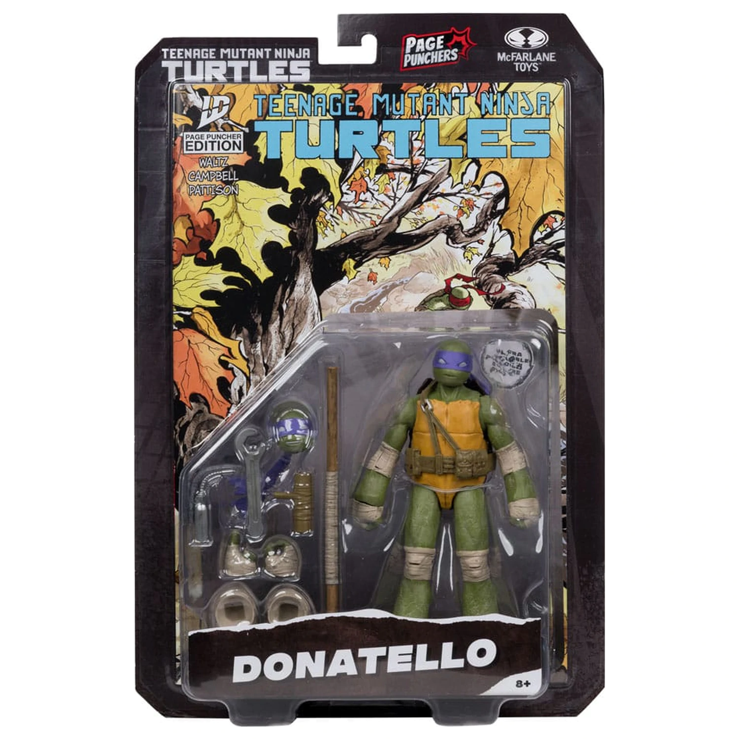 Teenage Mutant Ninja Turtles Page Punchers akcijska figura Donatello 13 cm fotografija izdelka