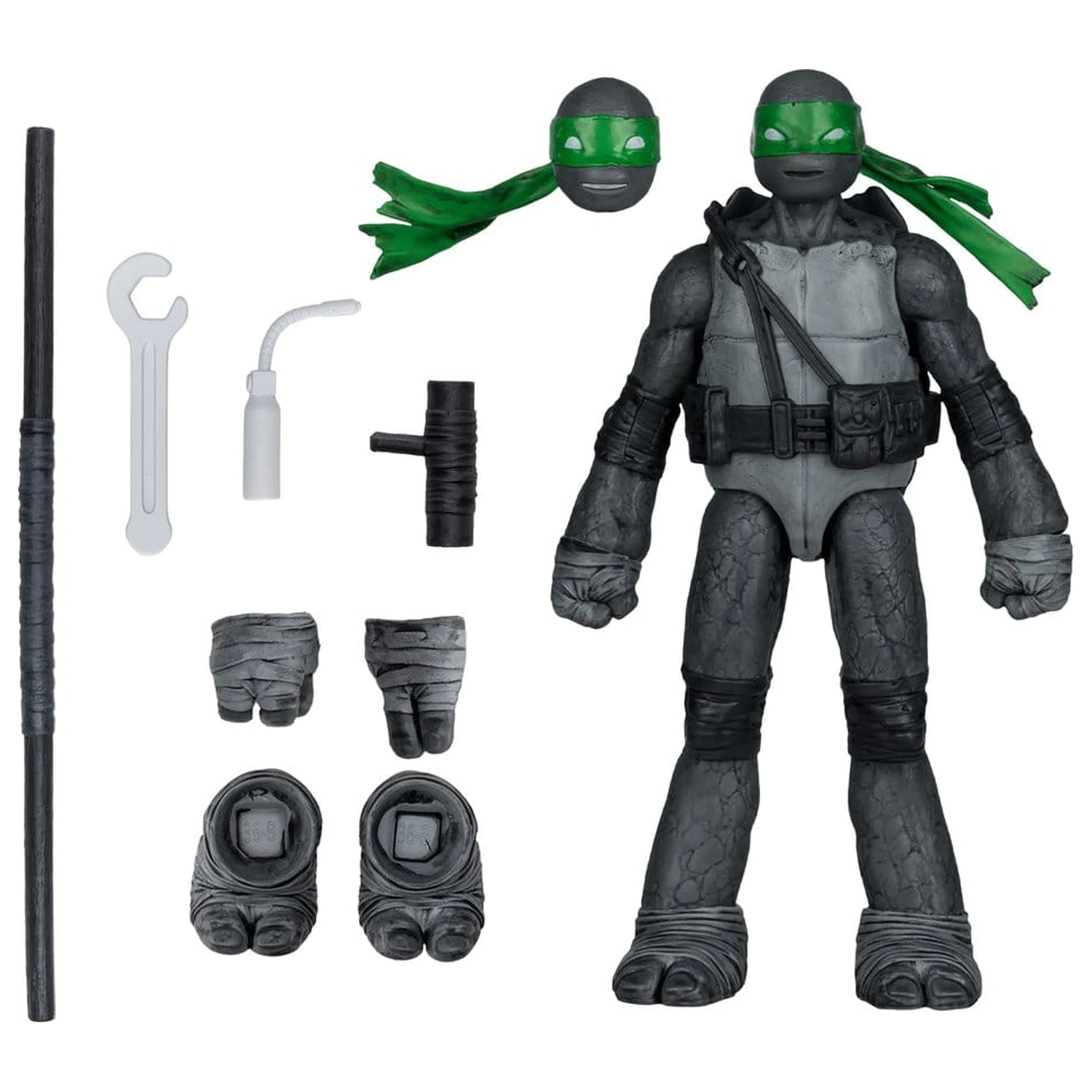 Teenage Mutant Ninja Turtles Page Punchers akcijska figura Donatello (črna, bela in zelena) (Red Platinum Edition) 13 cm fotografija izdelka