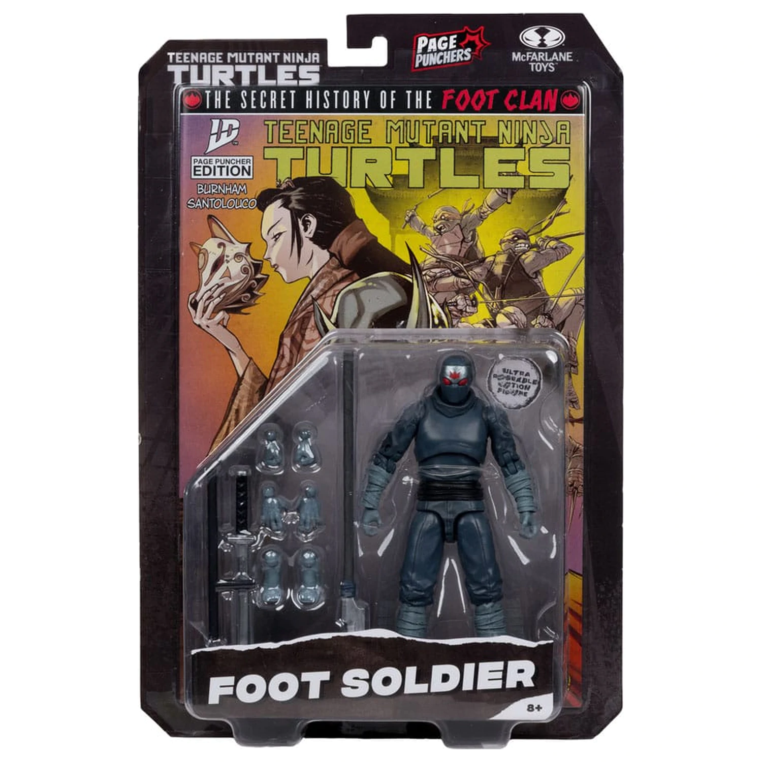 Teenage Mutant Ninja Turtles Page Punchers akcijska figura Foot Soldier 14 cm fotografija izdelka