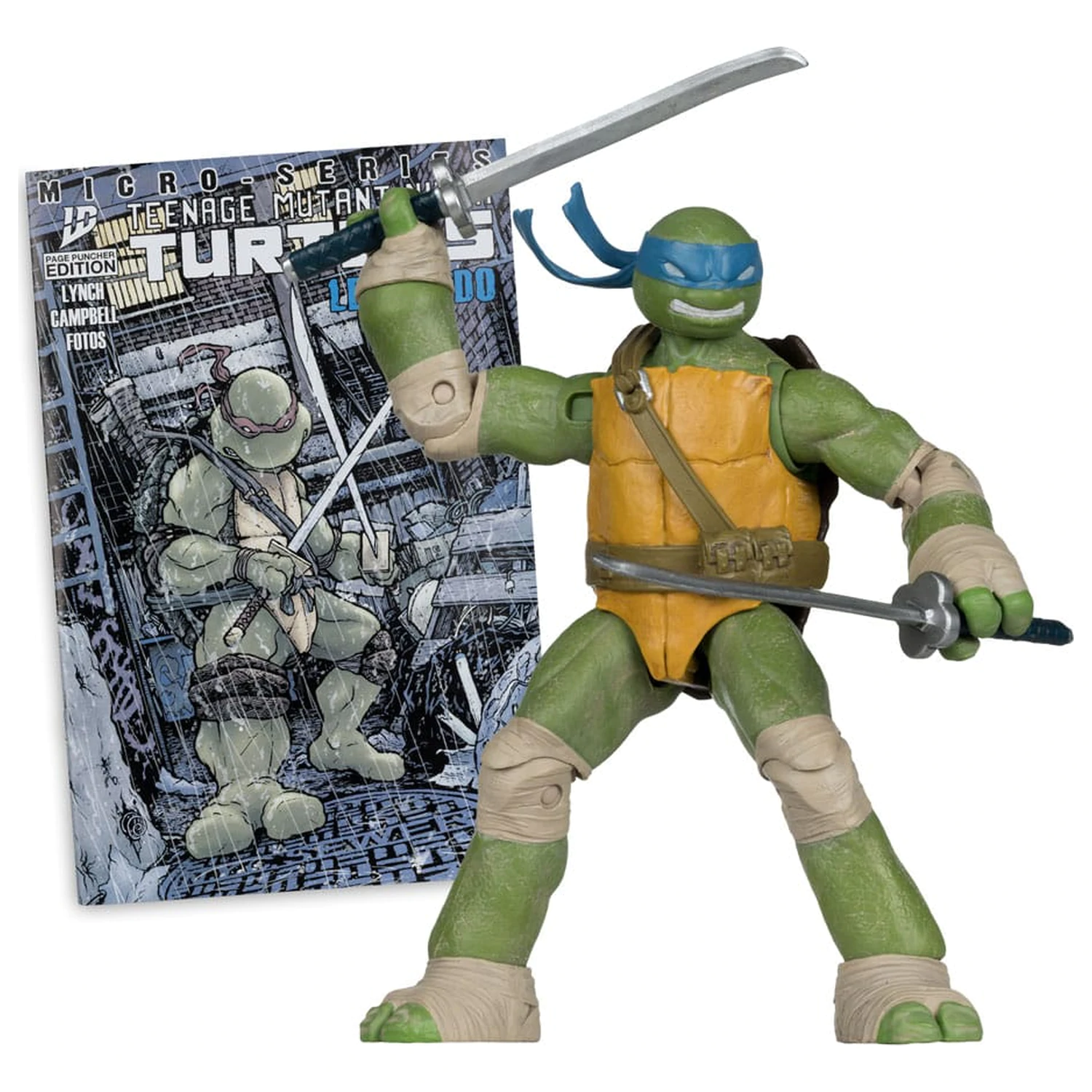 Teenage Mutant Ninja Turtles Page Punchers akcijska figura Leonardo 13 cm fotografija izdelka