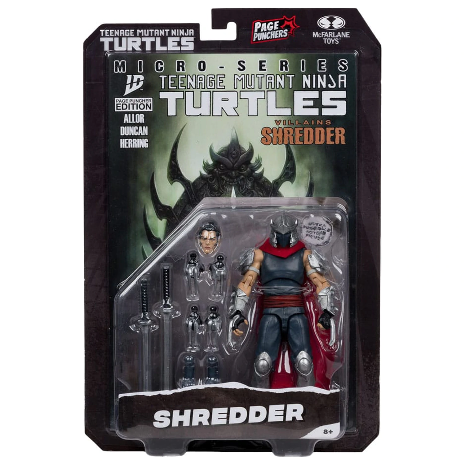 Teenage Mutant Ninja Turtles Page Punchers akcijska figura Shredder 14 cm fotografija izdelka