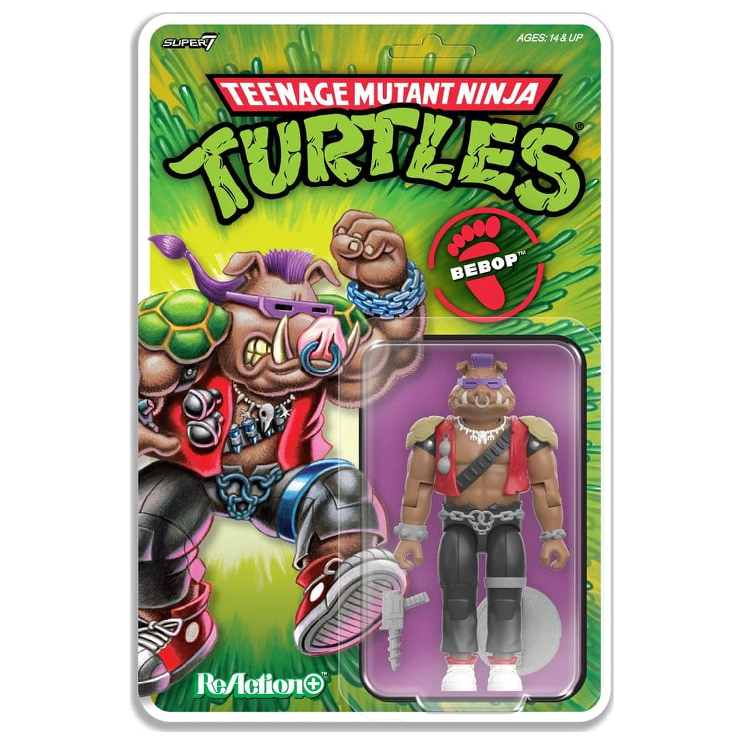 Teenage Mutant Ninja Turtles ReAction+ akcijska figura Val 02 Bebop fotografija izdelka