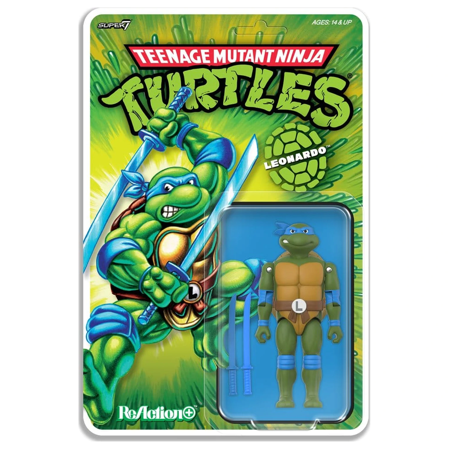 Teenage Mutant Ninja Turtles ReAction+ akcijska figura Val 02 Leonardo fotografija izdelka