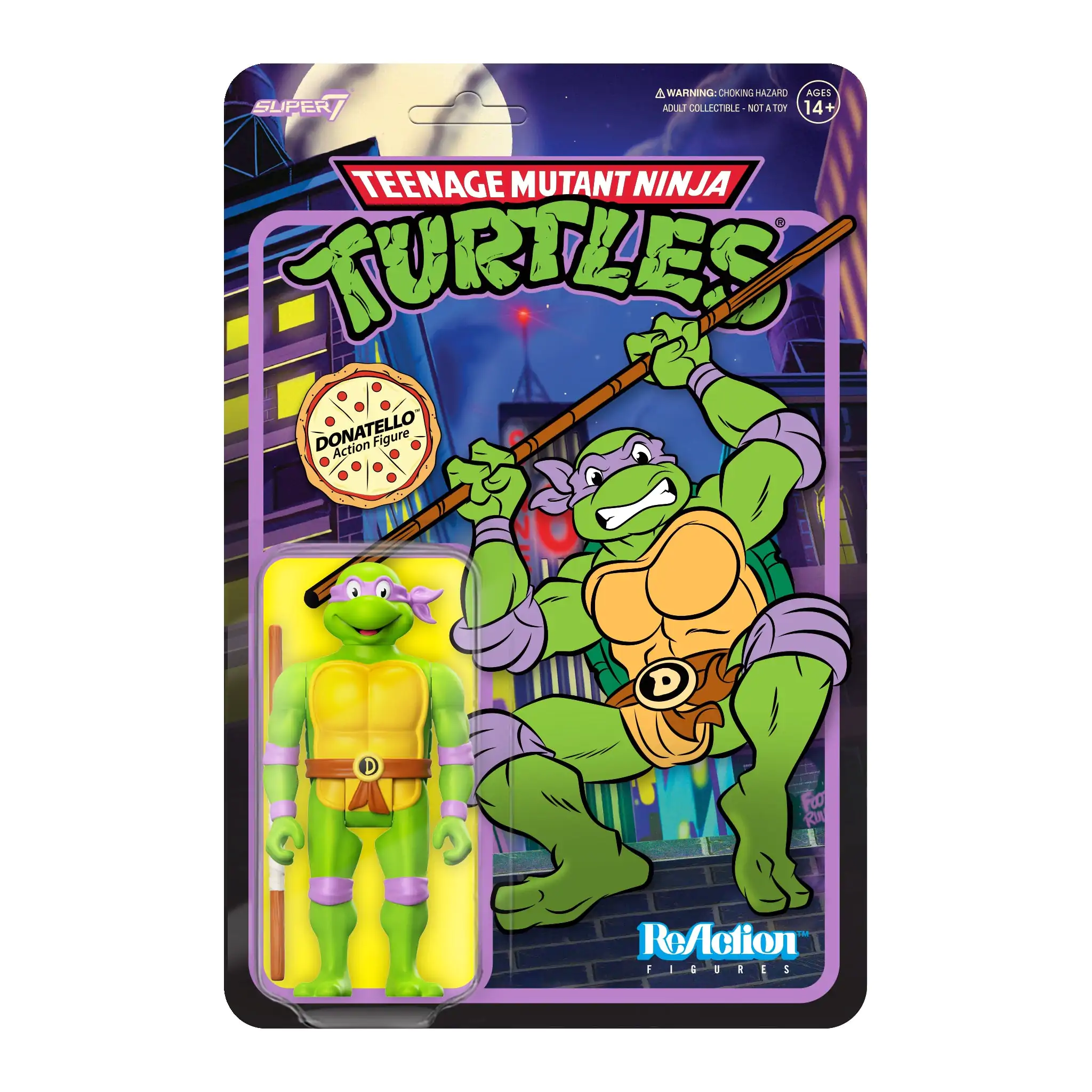 Teenage Mutant Ninja Turtles ReAction akcijska figura Donatello 10 cm fotografija izdelka