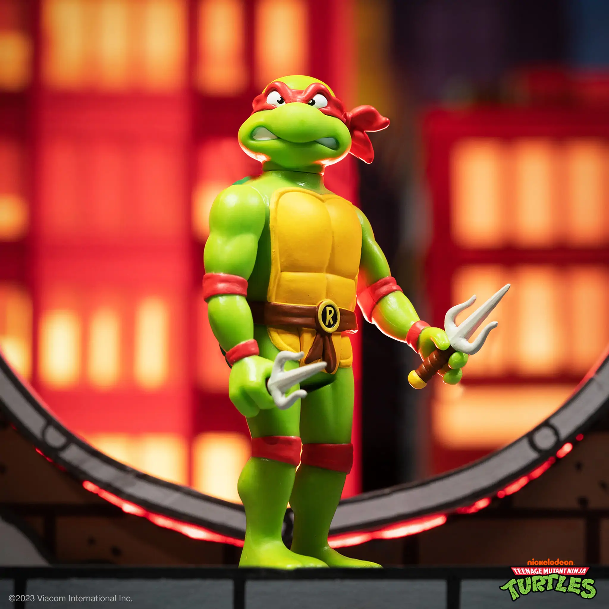 Teenage Mutant Ninja Turtles ReAction akcijska figura Raphael 10 cm fotografija izdelka