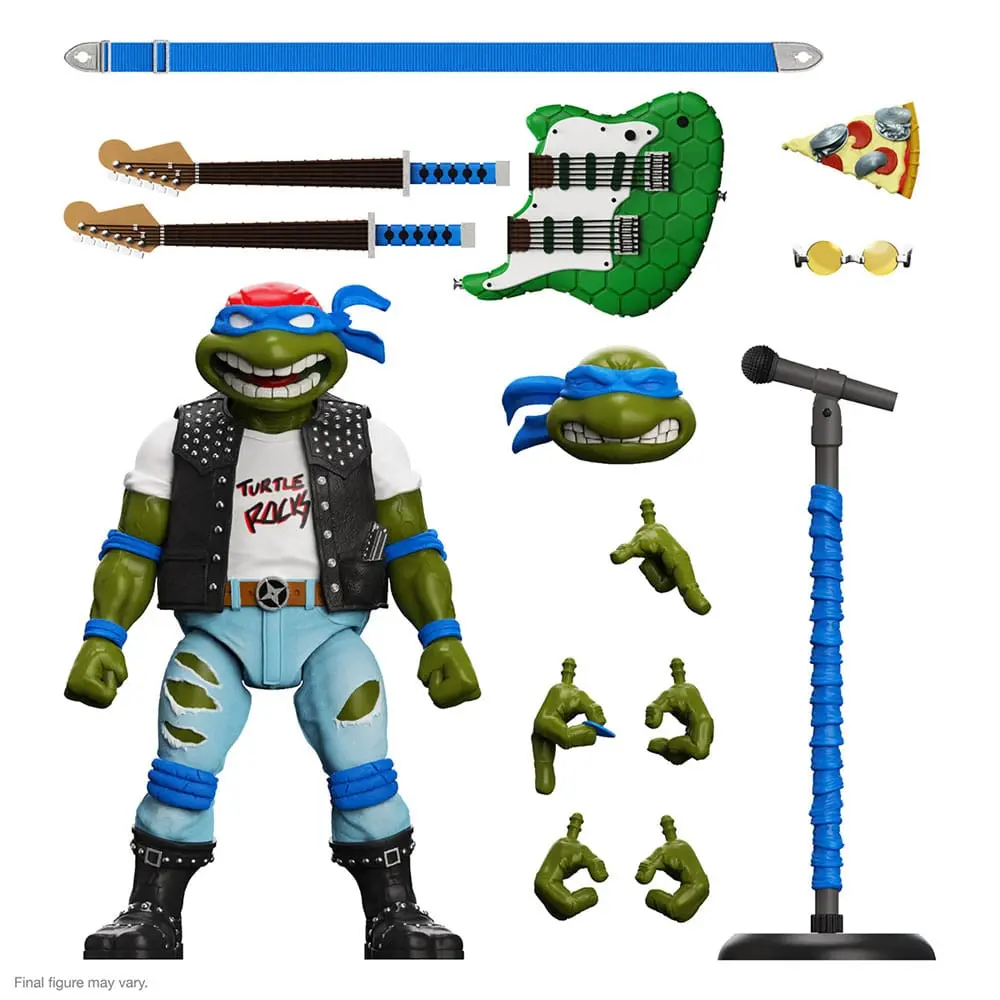 Teenage Mutant Ninja Turtles Ultimates akcijska figura Classic Rocker Leo 18 cm fotografija izdelka