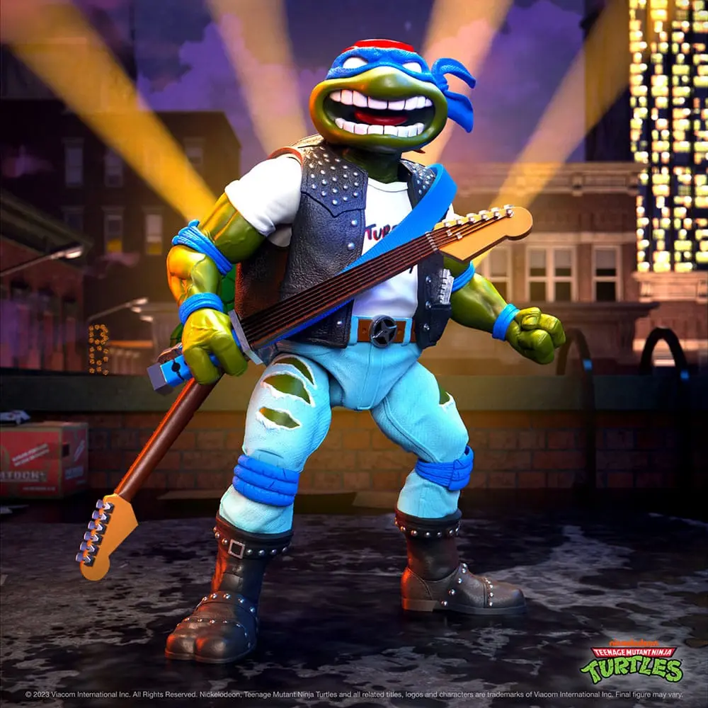 Teenage Mutant Ninja Turtles Ultimates akcijska figura Classic Rocker Leo 18 cm fotografija izdelka