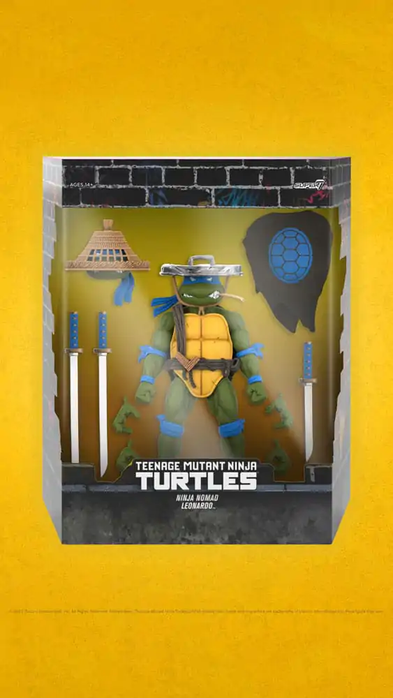 Teenage Mutant Ninja Turtles Ultimates Akcijska Figura Ninja Nomad Leonardo 18 cm fotografija izdelka