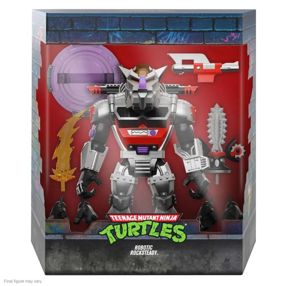 Teenage Mutant Ninja Turtles Ultimates Akcijska figura Robot Rocksteady 20 cm fotografija izdelka