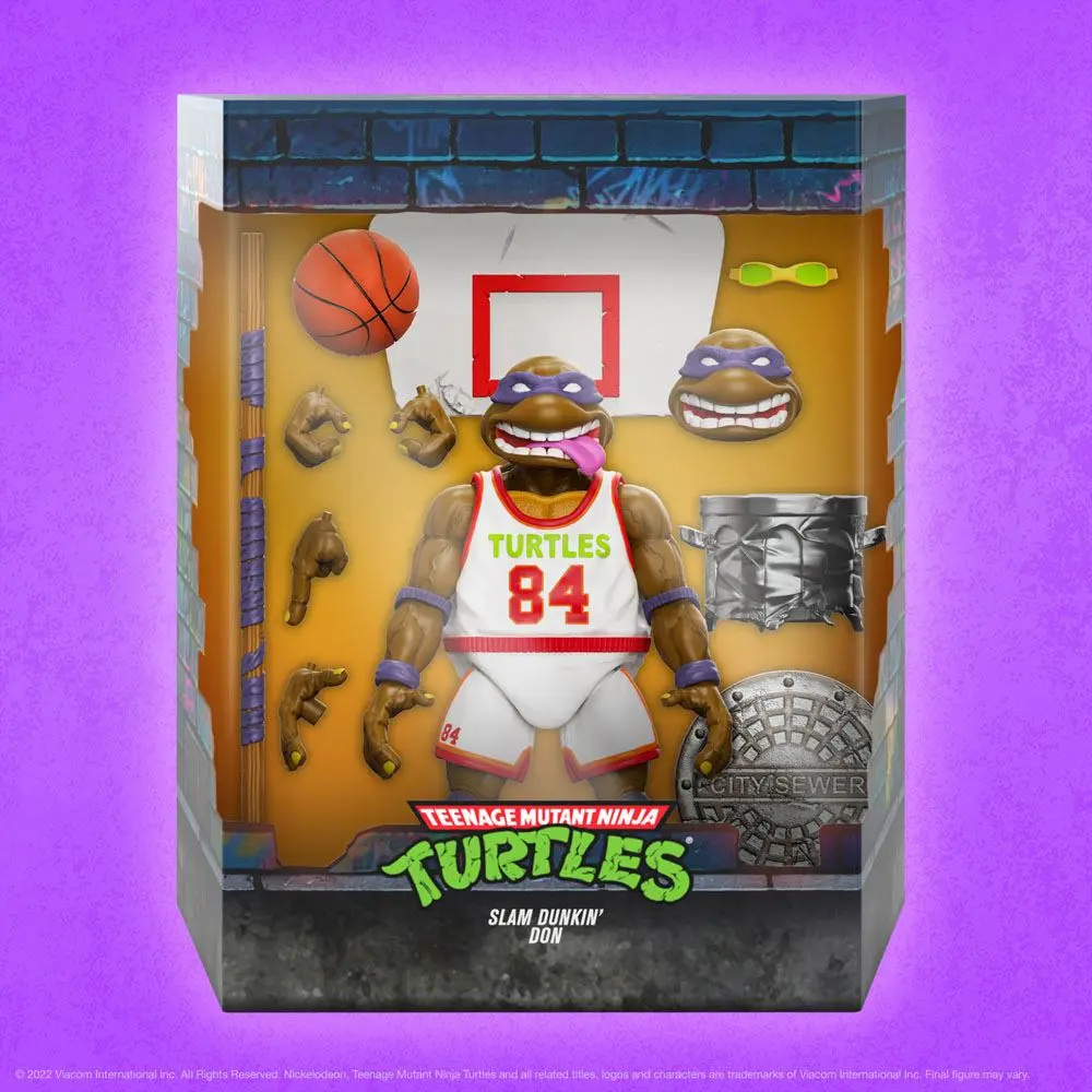 Teenage Mutant Ninja Turtles Ultimates Akcijska figura Slam Dunkin' Don 18 cm fotografija izdelka