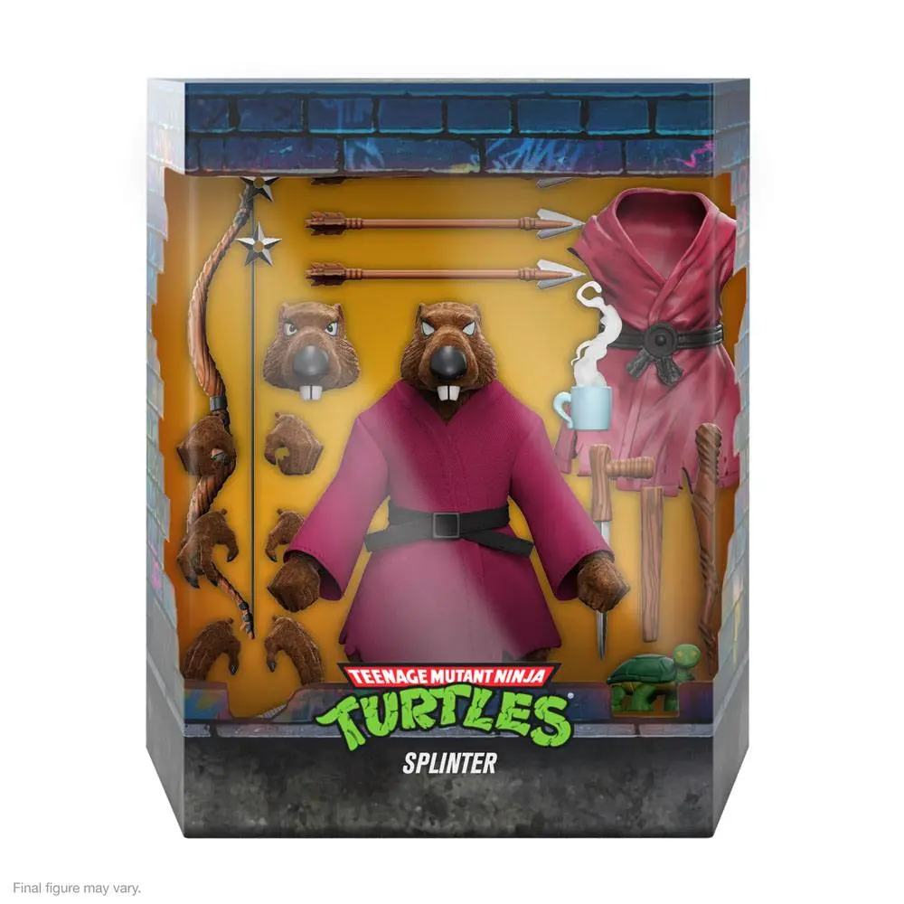 Teenage Mutant Ninja Turtles Ultimates Akcijska Figura Splinter (Flocked) 18 cm fotografija izdelka