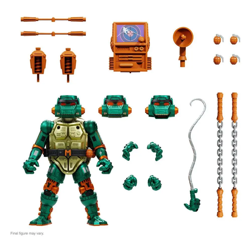 Teenage Mutant Ninja Turtles Ultimates Akcijska Figura Bojevnik Metalhead Michelangelo 18 cm fotografija izdelka