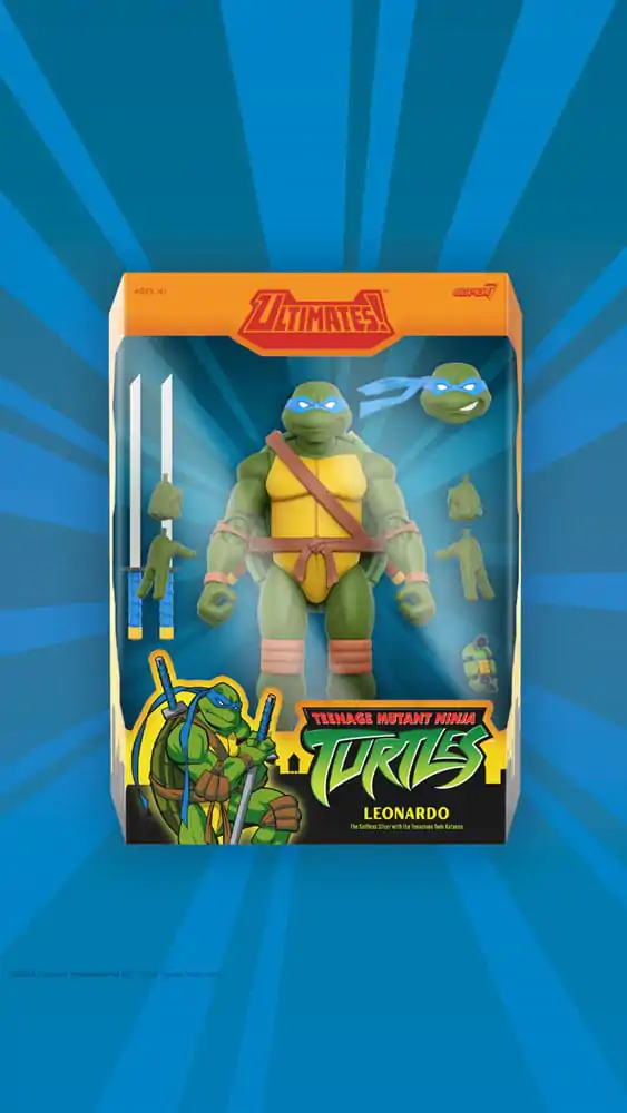 Teenage Mutant Ninja Turtles Ultimates akcijska figura Wave 12 Leonardo 18 cm fotografija izdelka