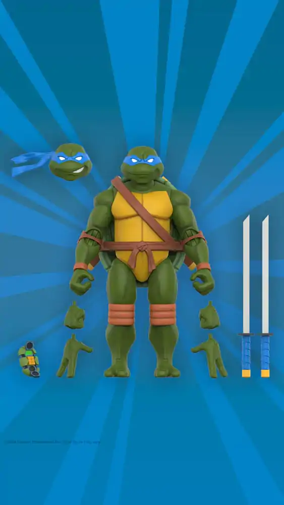 Teenage Mutant Ninja Turtles Ultimates akcijska figura Wave 12 Leonardo 18 cm fotografija izdelka