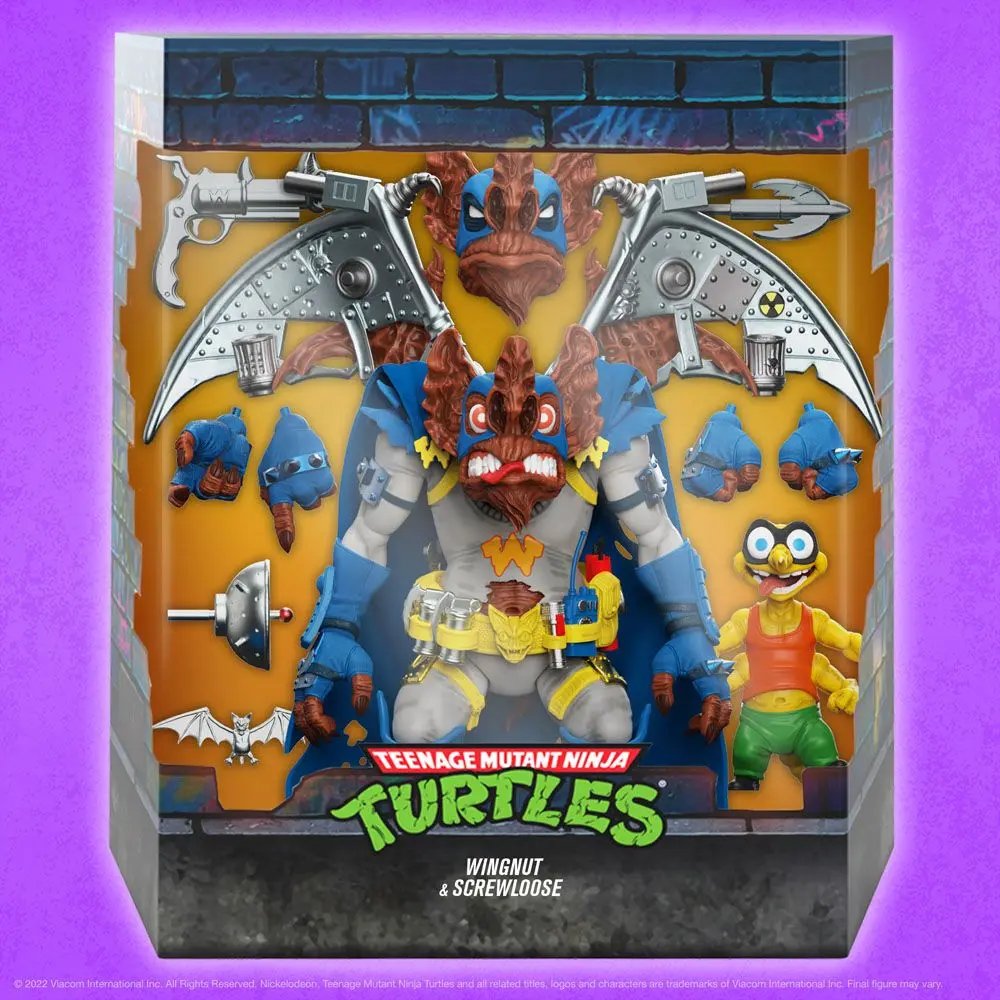 Teenage Mutant Ninja Turtles Ultimates Akcijska Figura Wingnut & Screwloose 18 cm fotografija izdelka