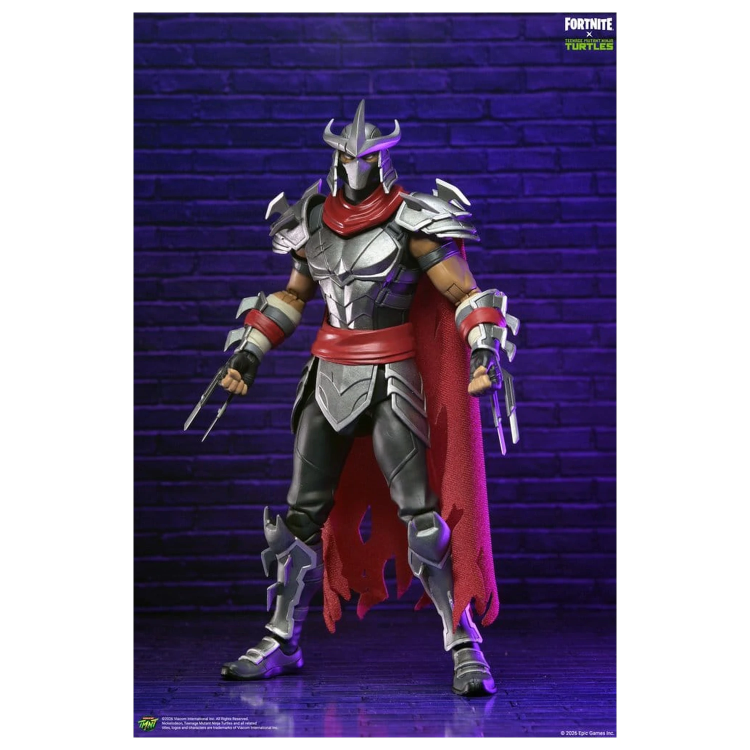Teenage Mutant Ninja Turtles x Fortnite akcijska figura Shredder 18 cm fotografija izdelka