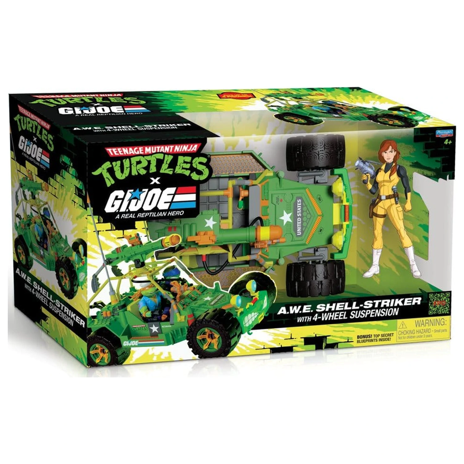 Teenage Mutant Ninja Turtles x G.I. Joe Crossover Classics vozilo A.W.E. Shell-Striker s figuro fotografija izdelka