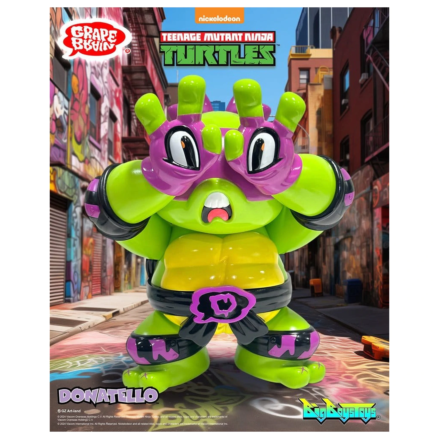 Teenage Mutant Ninja Turtles x Grape Brain Vinilna figura Donatello 24 cm fotografija izdelka