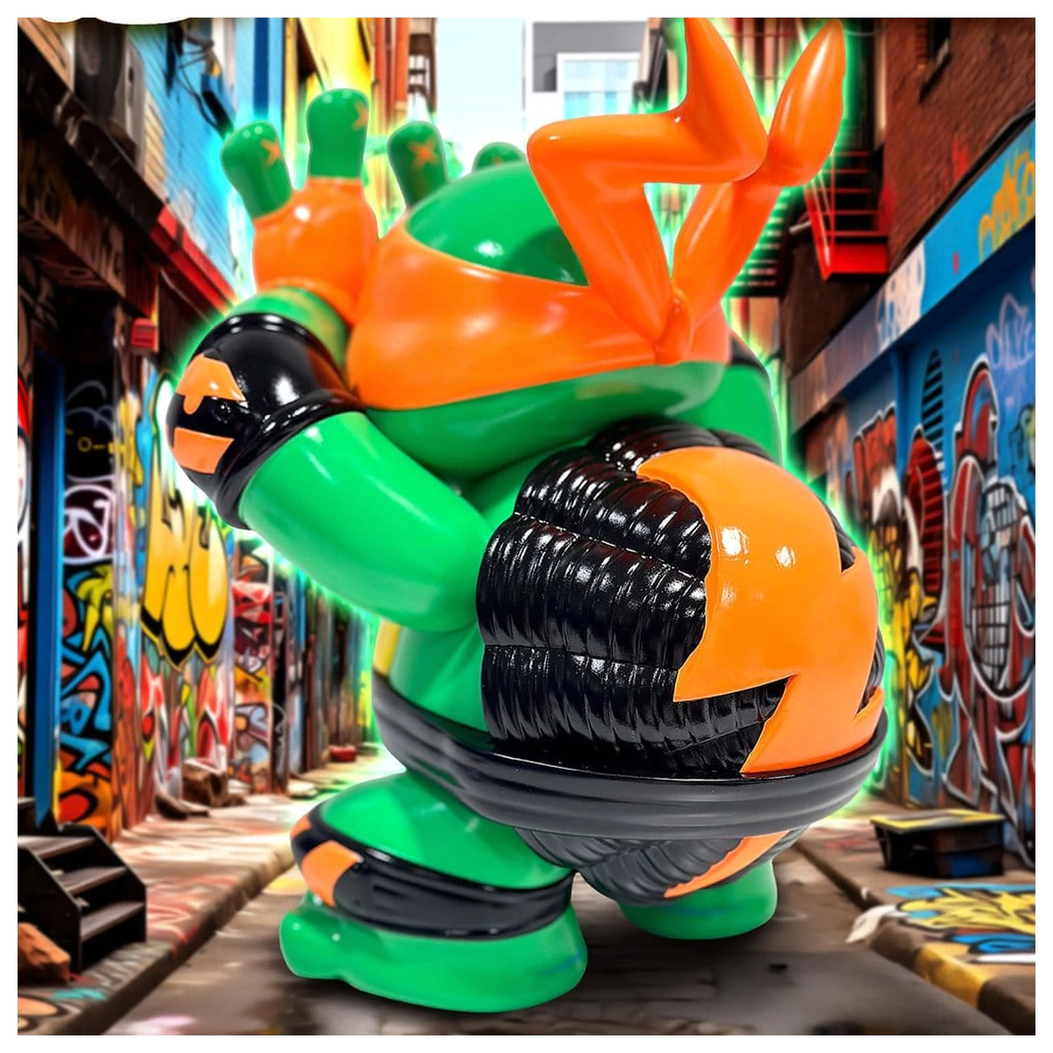 Teenage Mutant Ninja Turtles x Grape Brain Vinilna figura Michelangelo 24 cm fotografija izdelka