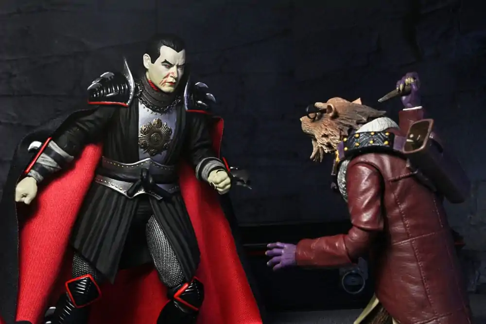 Teenage Mutant Ninja Turtles x Universal Monsters Akcijska figura Shredder kot Dracula Classic Colors 18 cm fotografija izdelka