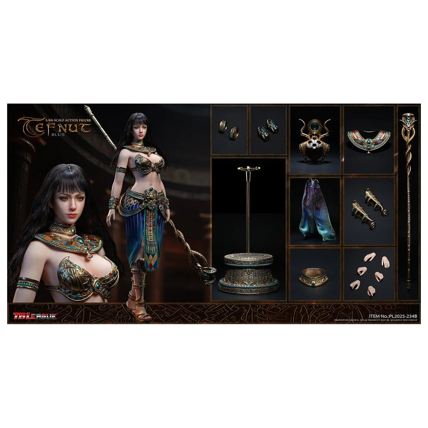 Tefnut akcijska figura 1/6 modra izdaja 30 cm fotografija izdelka