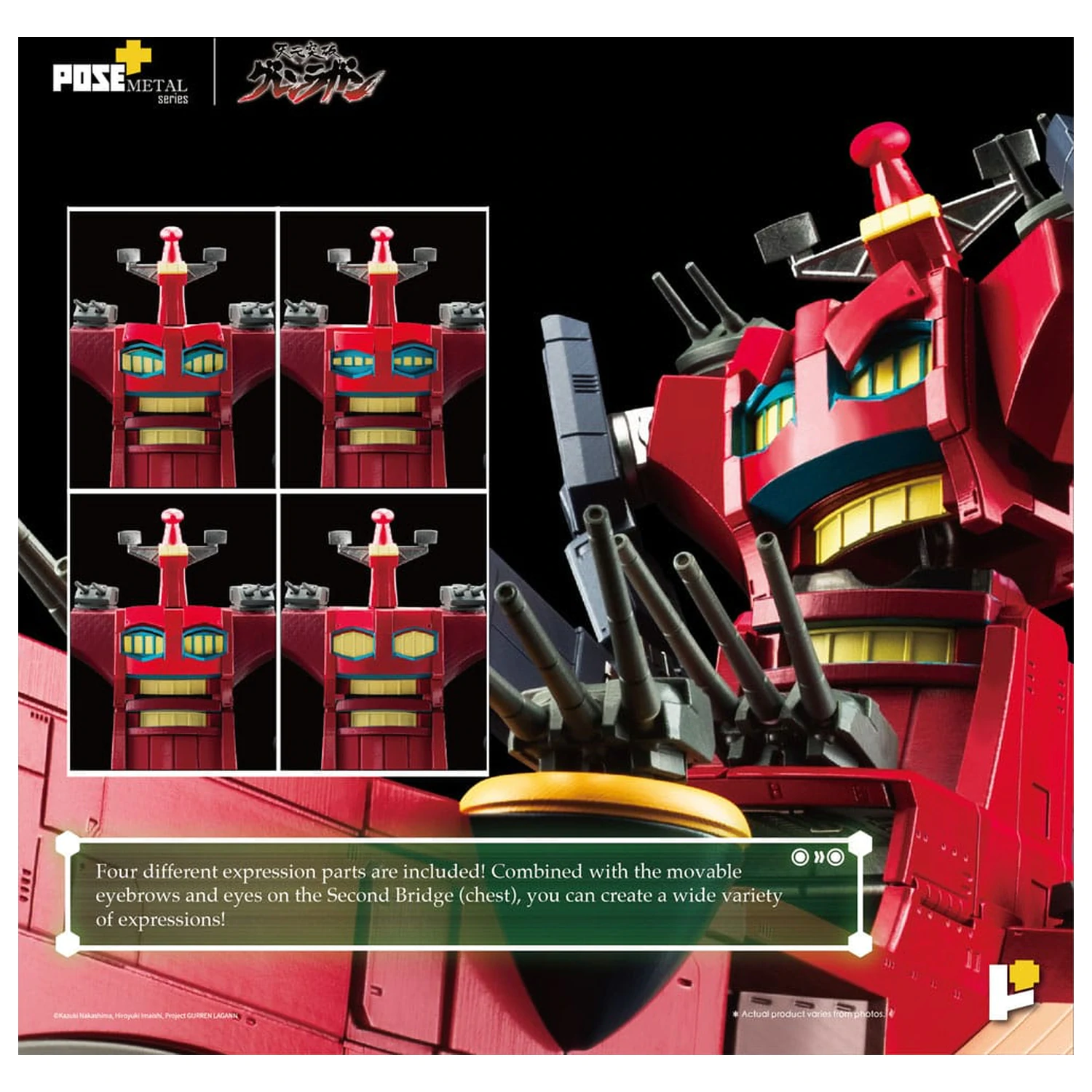 Tengen Toppa Gurren Lagann POSE+METAL serija Figura Dai-Gurren 33 cm fotografija izdelka