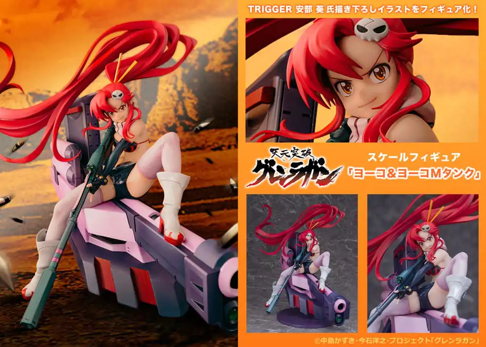Tengen Toppa Gurren Lagann PVC kip Yoko & Yoko M Tank 25 cm fotografija izdelka